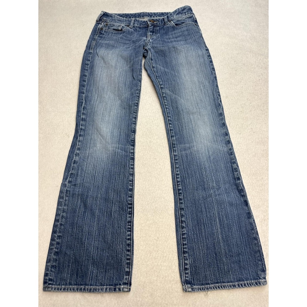 Express Jeans Womens 6R Blue Medium Wash Low Rise Bootcut Stretch Denim Casual